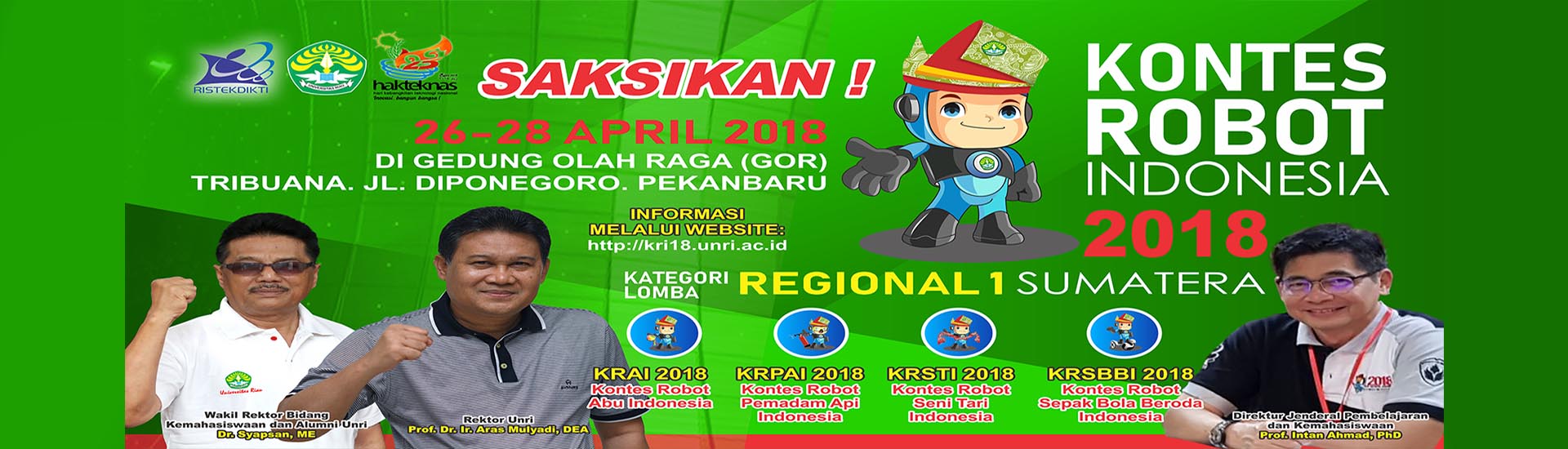 H 4 Sebanyak 28 Perguruaan Tinggi Se Sumatera Siap Ikuti Kontes Robot