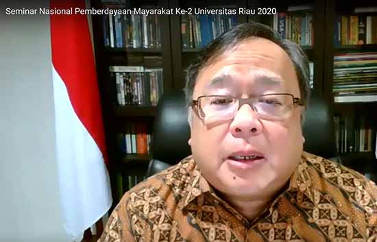 ketua panitia kegiatan Dr Arifuddin MP (Sumber: HUMAS Universitas Riau)