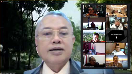 Paparan dan Review Kontrak Kerja Rektor Bersama Dewas UNRI (Sumber: HUMAS Universitas Riau)