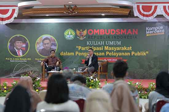 Partisipasi Masyarakat dalam Pengawasan Pelayanan Publik (Sumber: HUMAS Universitas Riau)
