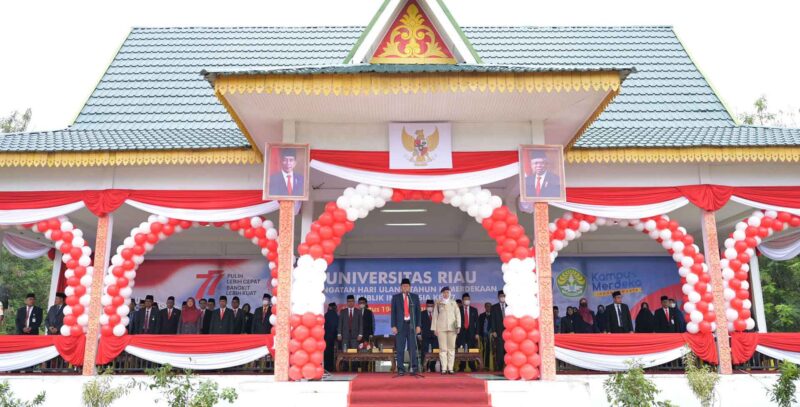 Gotong Royong untuk Pulih dan Bangkitkan Indonesia Merdeka (Sumber: HUMAS Universitas Riau)