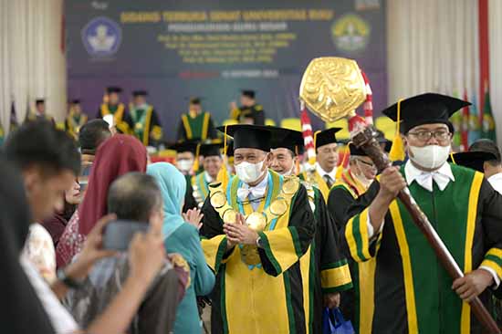 Guru Besar Dukung Terlaksananya Tridharma Perguruan Tinggi (Sumber: HUMAS Universitas Riau)