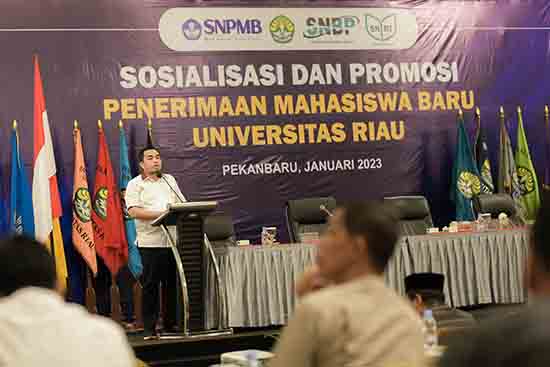 UNRI Laksanakan Sosialisasi dan Promosi Jalur Masuk PTN Tahun 2023 (Sumber: HUMAS Universitas Riau)