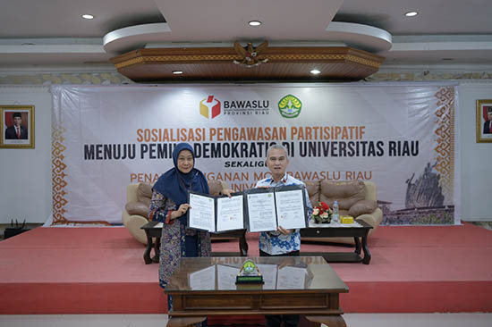 Pengawasan Partisipatif Perguruan Tinggi Untuk Pemilu Demokratis (Sumber: HUMAS Universitas Riau)