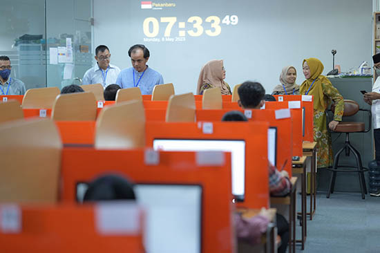 UNRI Laksanakan UTBK-SNBT SNPMB tahun 2023 Hari Pertama (Sumber: HUMAS Universitas Riau)