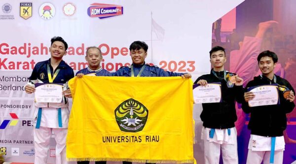 Karateka UNRI Raih 3 Emas dan 1 Perunggu Event Gajah Mada Open Karate Championship 2023 (Sumber: HUMAS Universitas Riau)