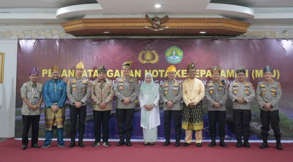UNRI dan Polri Jalin Kerja Sama Peningkatan Kualitas SDM (Sumber: HUMAS Universitas Riau)