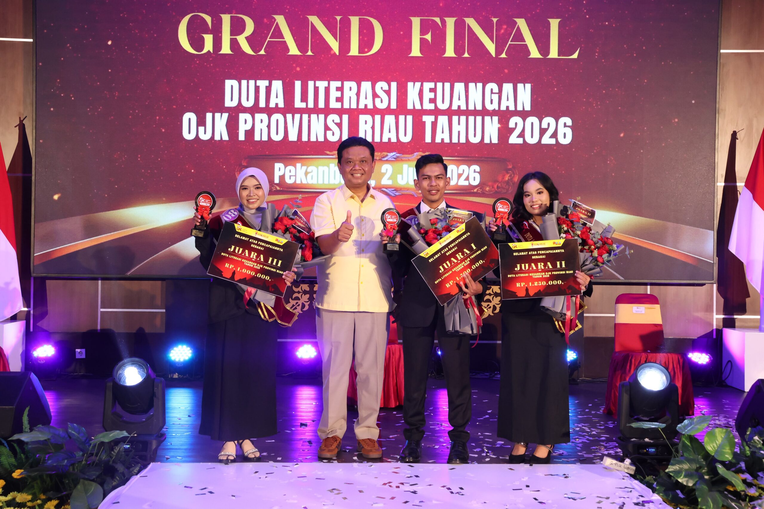 Mahasiswa Unri Dominasi Grand Final Duta Literasi Keuangan OJK Riau 2026