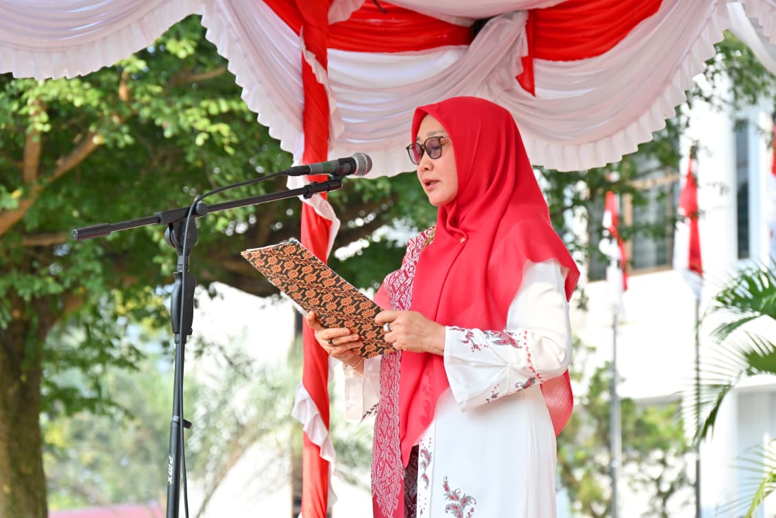 Upacara Peringatan HUT KE-81 Republik Indonesia di Unri, Rektor: Tingkatkan Kolaborasi Untuk Kemajuan Bangsa