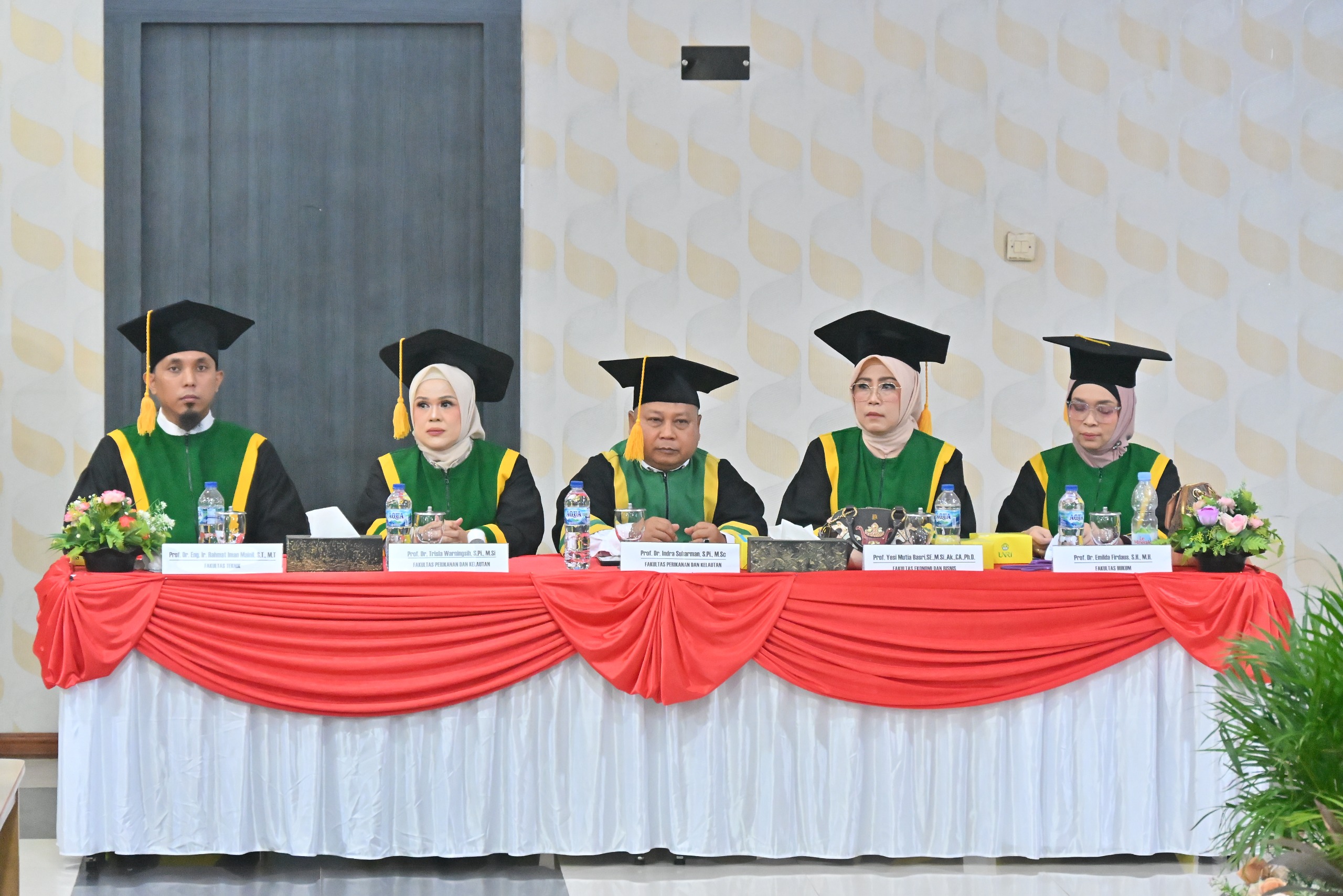 Lima Guru Besar Dikukuhkan, Unri Perkuat Reputasi Akademik dan Riset