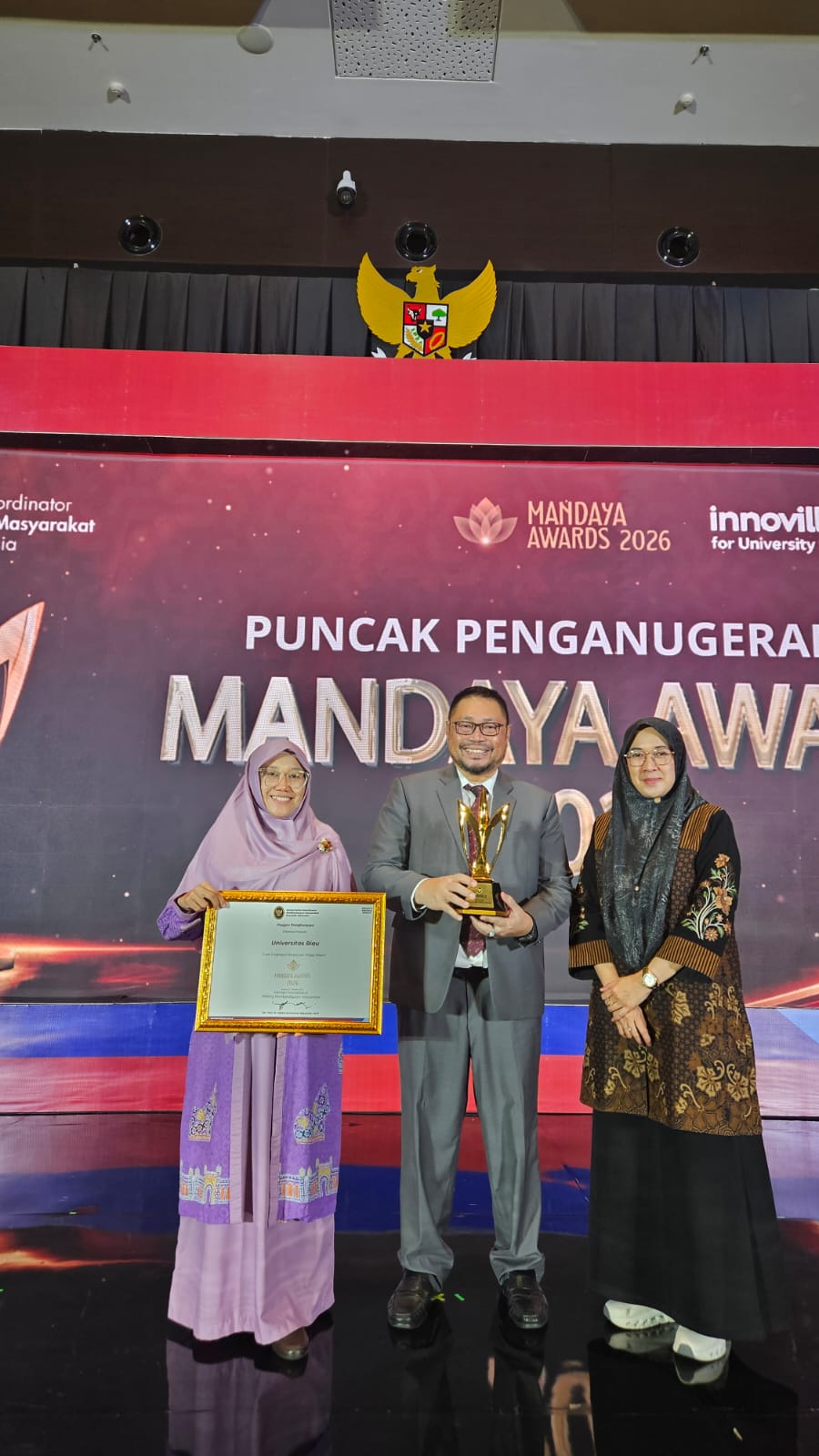 Unri Raih Peringkat Kedua Mandaya Awards 2026,  Apresiasi atas Pemberdayaan Masyarakat yang Berkelanjutan
